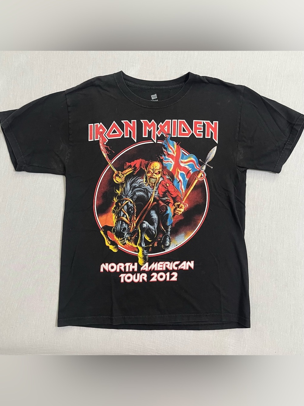 Iron Maiden Black T-Shirt - Maiden England North American Tour 2012